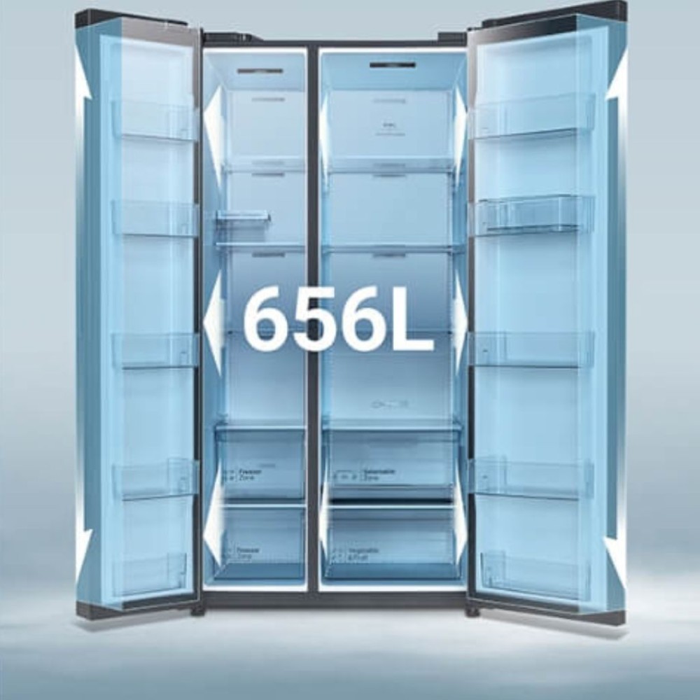 Tủ lạnh Hitachi inverter 656 lít HRSN9713ESGBKVN - Hàng chính hãng