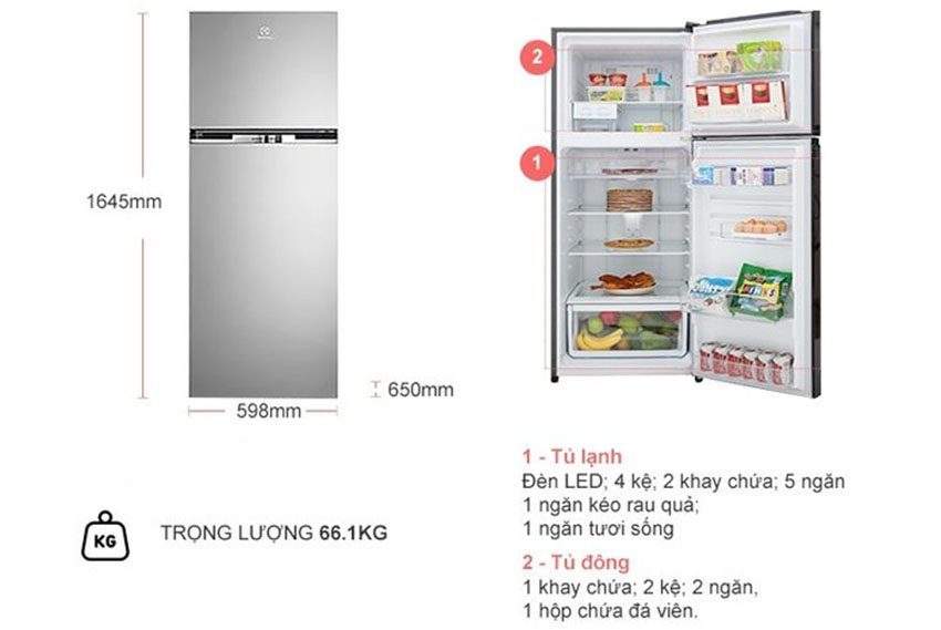 Chi tiết của Tủ lạnh inverter 320 lít Electrolux ETB3400H-A