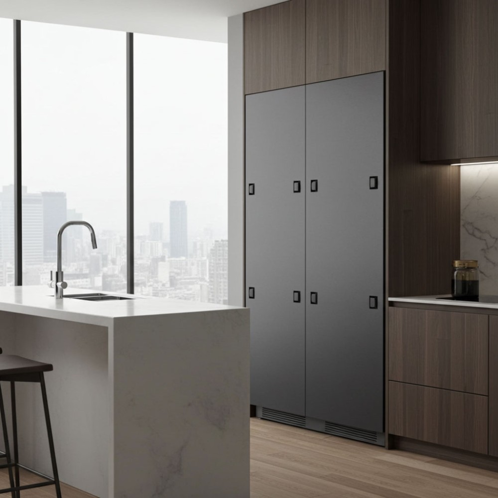 Tủ lạnh side by side âm toàn phần Kaff KF-BI555W LUXURY - Hàng chính hãng