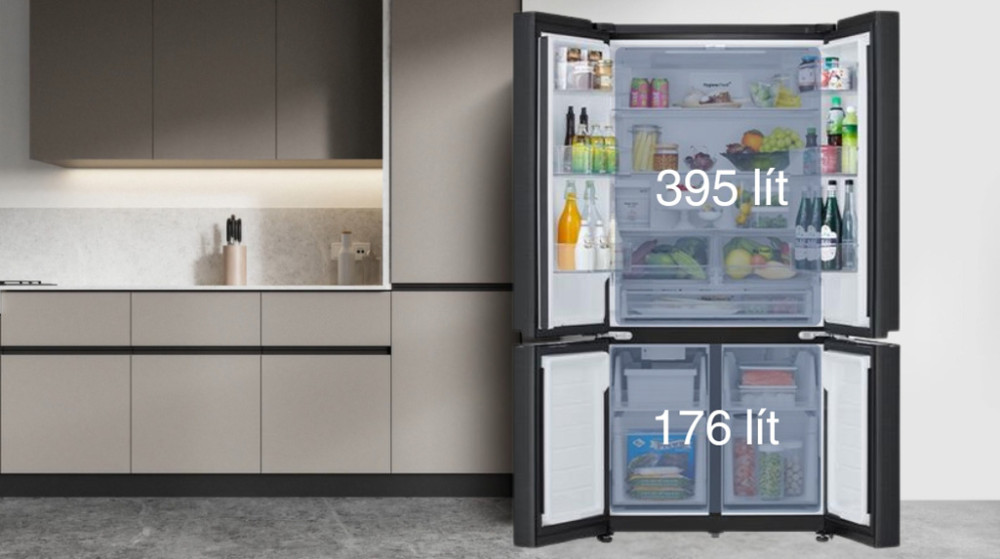 Dung tích lớn 571 lít - Lưu trữ thoải mái