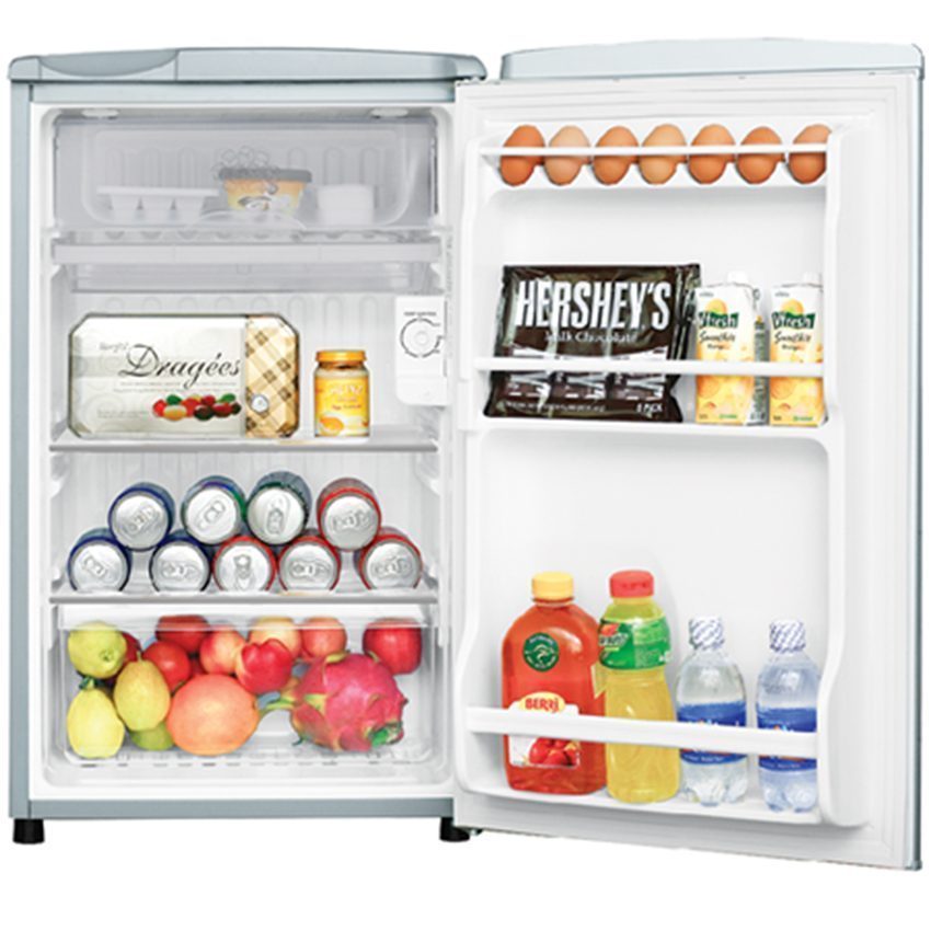Tủ lạnh Aqua 90 lít AQR-95ER (SS) với thiết kế ngăn chứa tiện dụng