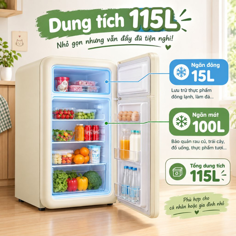 Tủ lạnh đựng đồ uống HCK 115L SC-130RD-S - Hàng chính hãng