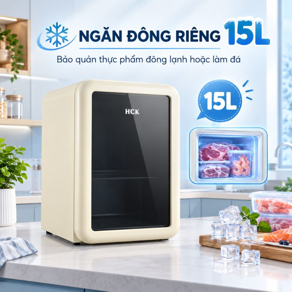 Tủ lạnh đựng đồ uống HCK 115L SC-130RD-S - Hàng chính hãng