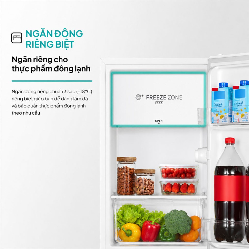 Tủ lạnh mini Hisense 82 lít RR106D4ESN - Hàng chính hãng
