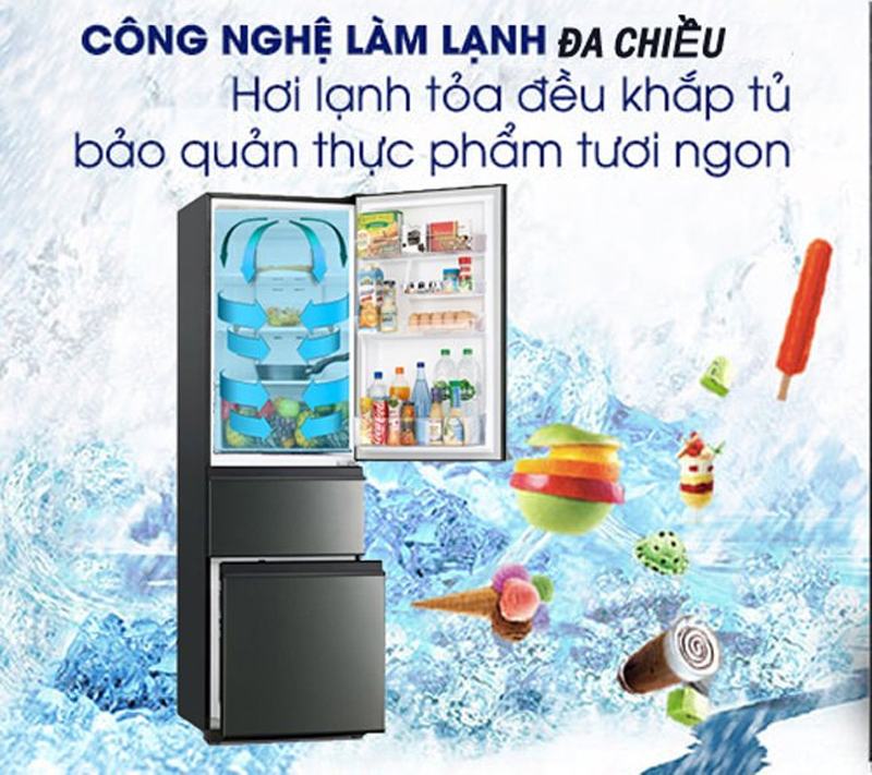 Hệ thống làm lạnh đa chiều, làm lạnh nhanh chóng.