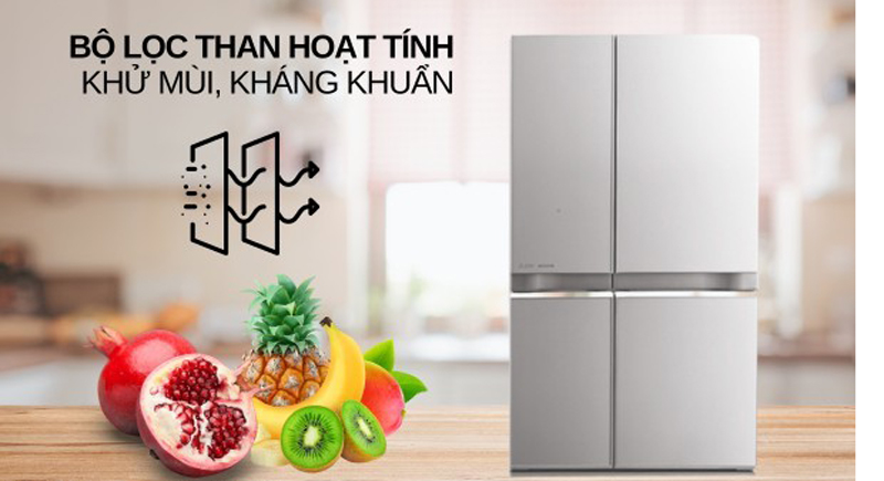 Bộ lọc than hoạt tính loại bỏ hiệu quả mùi hôi hay nấm mốc bên trong tủ