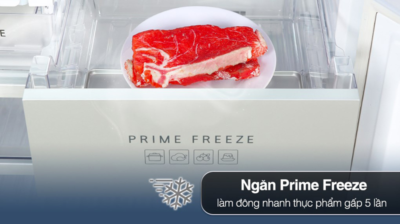 Ngăn cấp đông nhanh Prime Freeze giúp cấp đông thực phẩm nhanh chóng