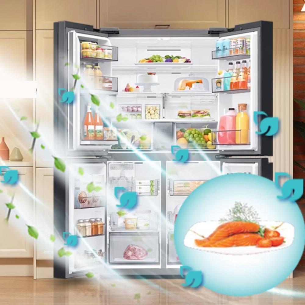 Tủ lạnh Samsung inverter 648 lít Multi Door Bespoke Door-in-Door RF59CB6608S/SV - Hàng chính hãng