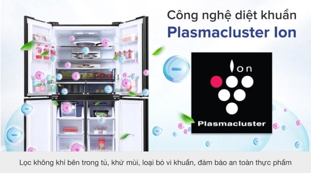 Công nghệ diệt khuẩn Plasmacluster ion, loại bỏ mùi hôi hiệu quả