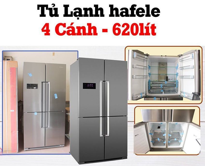 Chất liệu của tủ lạnh side by side Hafele HF-SBSIB 539.16.230