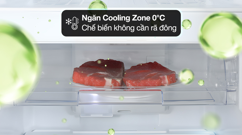 Ngăn cấp đông mềm bảo quản thực phẩm không cần rã đông Cooling Zone 0°C