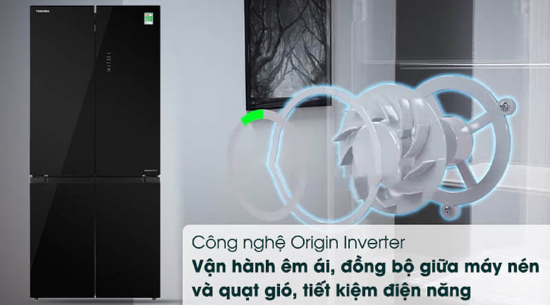 Công nghệ Origin Inverter giúp máy hoạt động ổn định, tiết kiệm điện năng