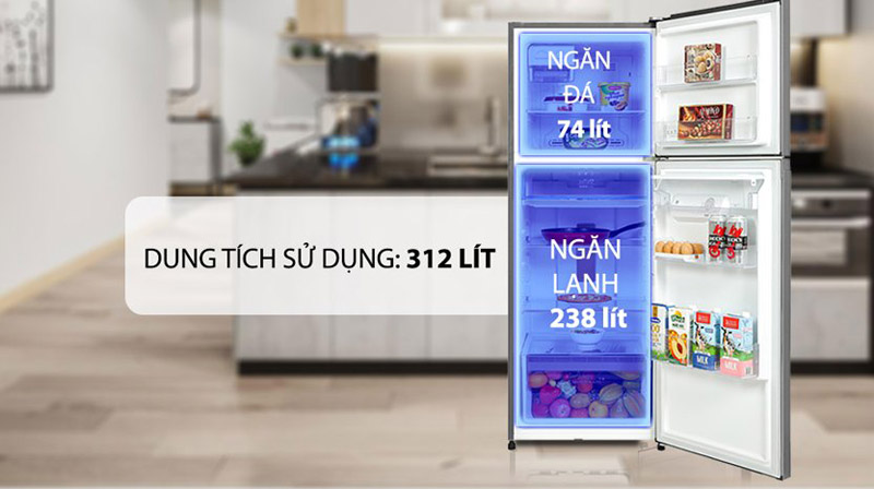 Dung tích phù hợp sử dụng cho gia đình từ 3 – 4 người.