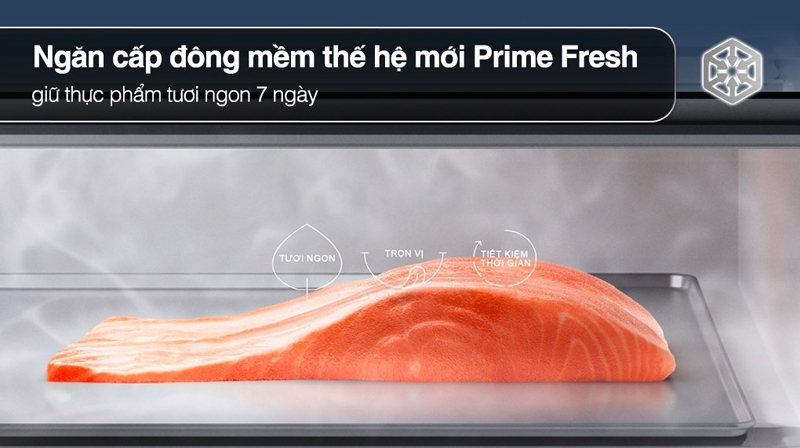Ngăn đông mềm Prime Fresh+, thực phẩm có thể lấy ra nấu mà không cần rã đông