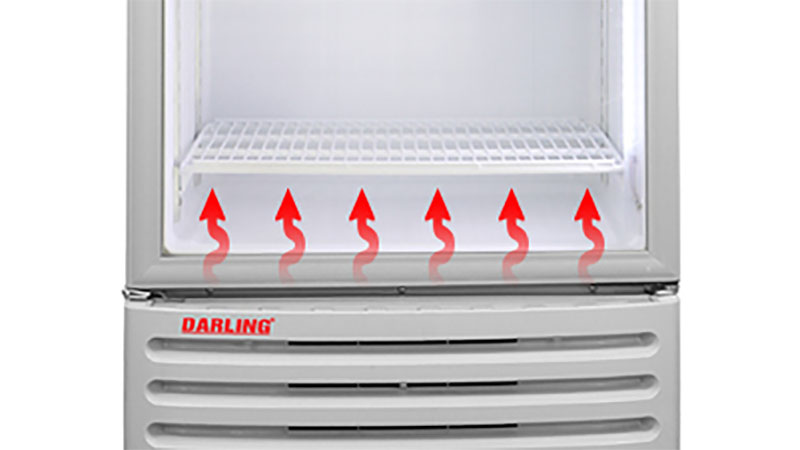 Hệ thống sưởi kính của Tủ mát 1 cánh Darling 320L DL-3200A