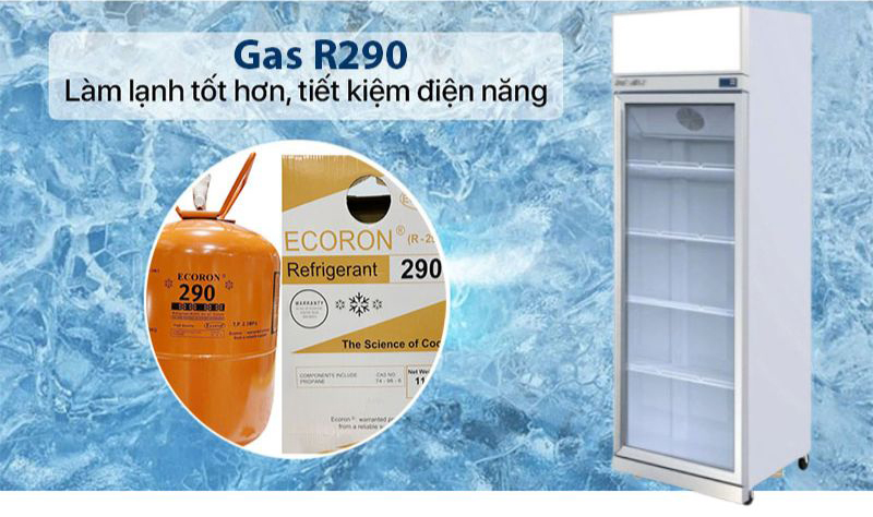 Gas R290A làm lạnh nhanh, thân thiện môi trường