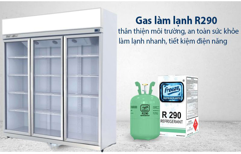 Gas R290 tiết kiệm điện và bảo vệ môi trường, làm lạnh nhanh