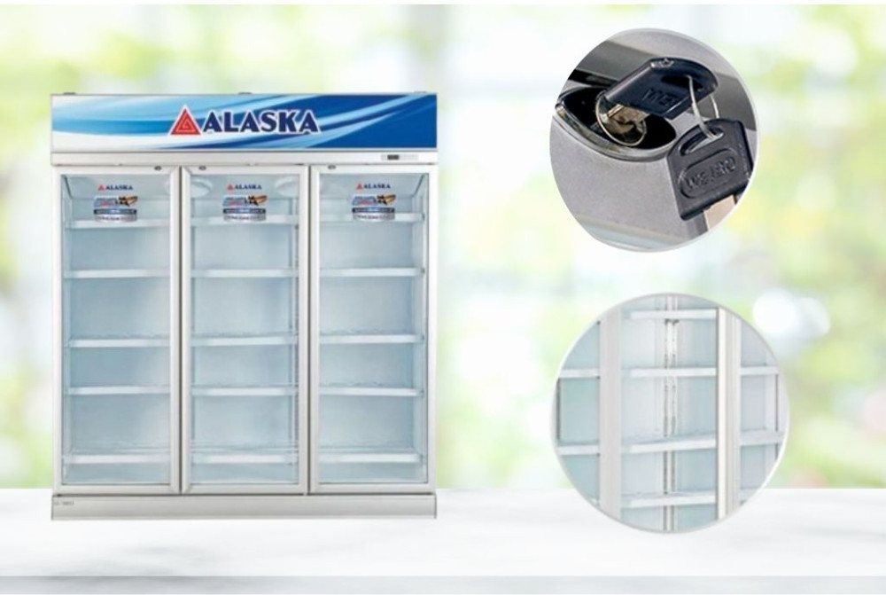 Khóa tủ và đèn Led thuận tiện cho người dùng