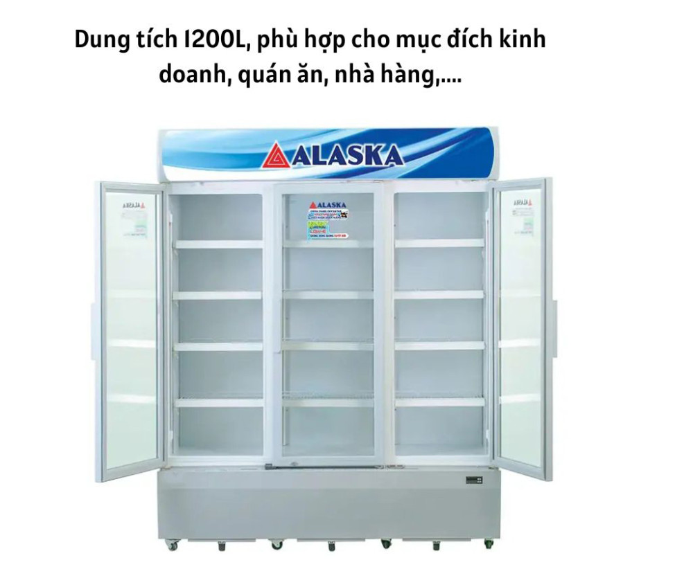 Dung tích lớn, đáp ứng nhu cầu kinh doanh