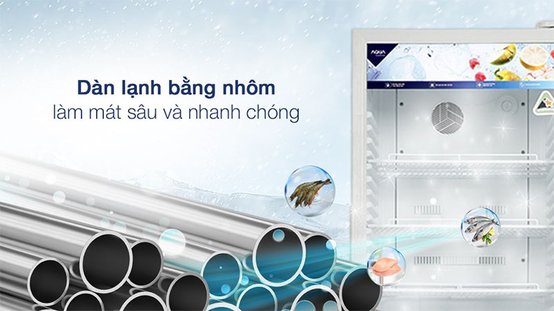 Chất liệu dàn lạnh của Tủ mát Aqua 320 Lít AQS-AF440N