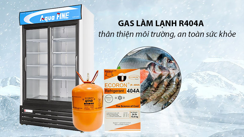 Gas làm lạnh của Tủ mát AquaFine JW-1350R