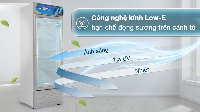 Công nghệ kính của Tủ mát Hoà Phát 242 lít HSR-S6242