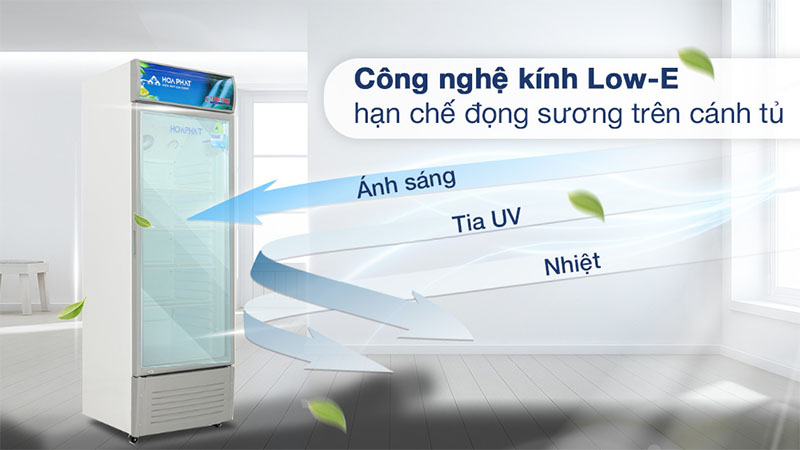 Công nghệ kính của Tủ mát Hoà Phát 280 lít HSR-S6280