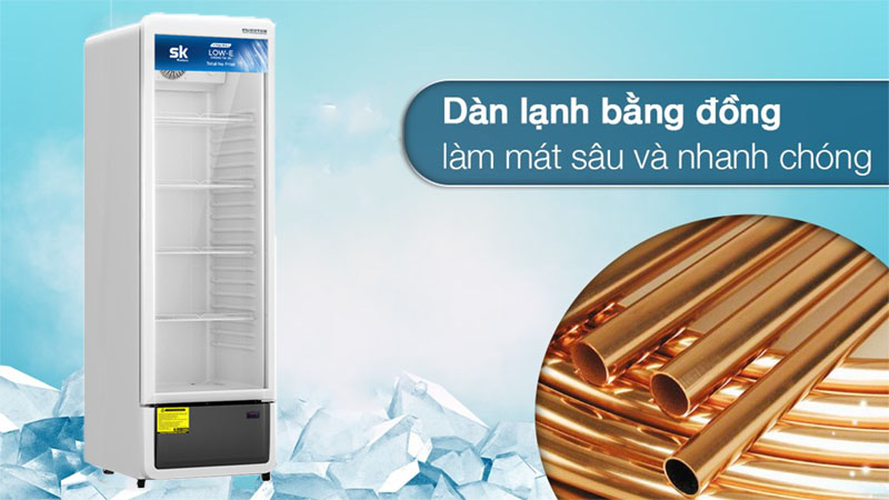 Chất liệu dàn lạnh của Tủ mát Inverter Sumikura SKSC-300I/IC