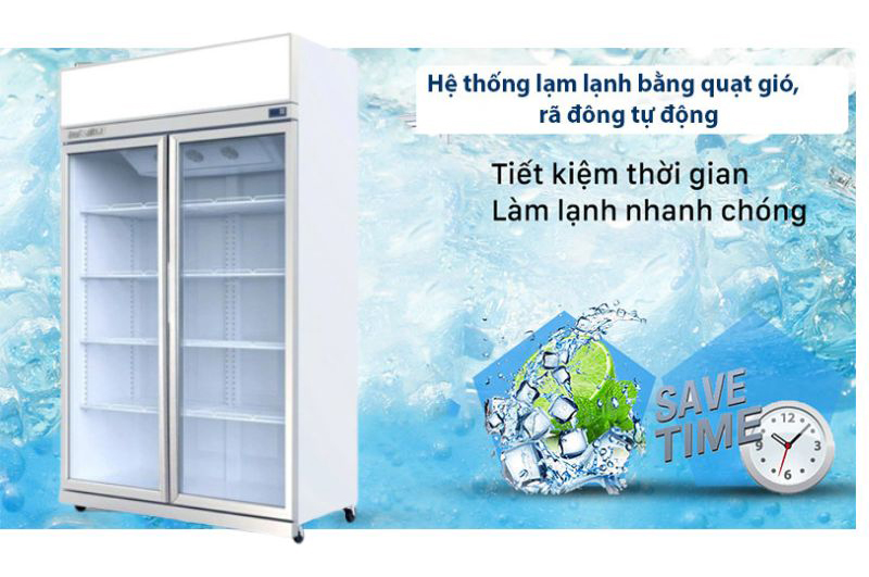 Công nghệ làm lạnh bằng quạt gió, làm lạnh nhanh, nhiệt độ ổn định