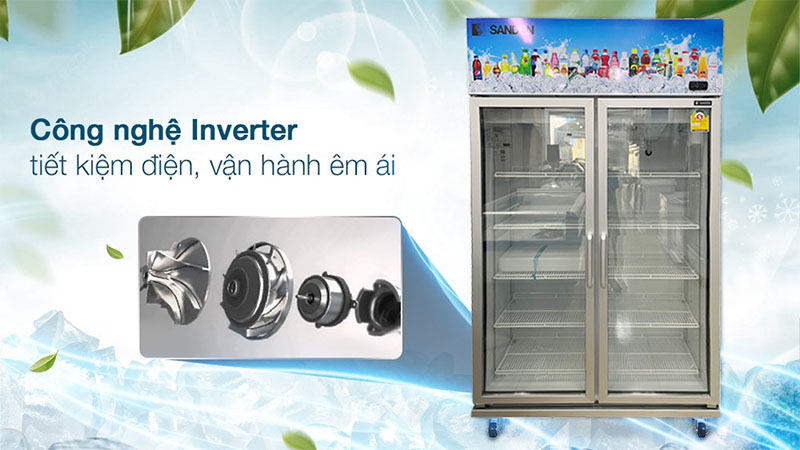 Công nghệ Inverter của Tủ mát cửa kính Inverter Sanden YEM-1105i
