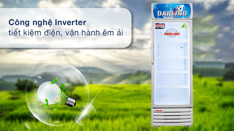 Công nghệ Inverter của Tủ mát đứng 1 cánh Inverter Darling DL-3200A3