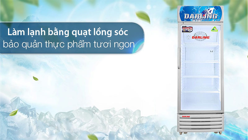 Hệ thống làm lạnh của Tủ máy đứng 1 cánh Inverter Darling DL-3600A3