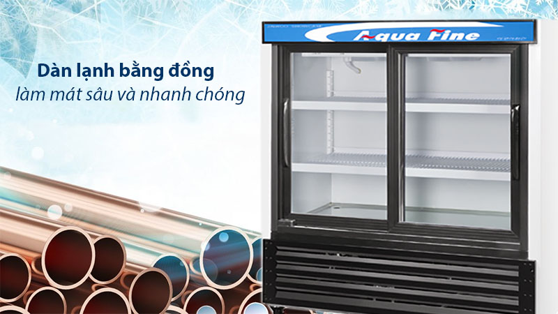 Chất liệu dàn lạnh của Tủ mát Aquafine JW-300HR