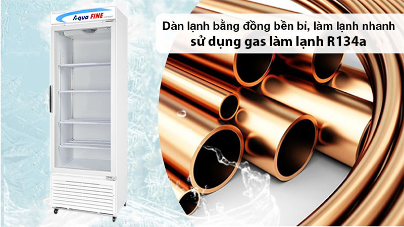 Chất liệu dàn lạnh của Tủ mát đứng AquaFine JW-470R