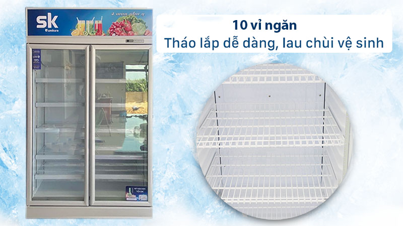 Thiết kế của Tủ mát đứng Sumikura SKSC-1200HW2