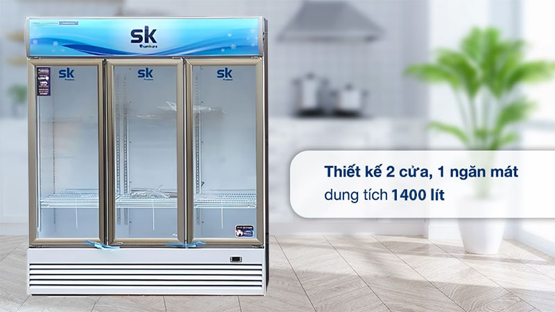 Dung tích của Tủ mát đứng Sumikura SKSC-1400HW3