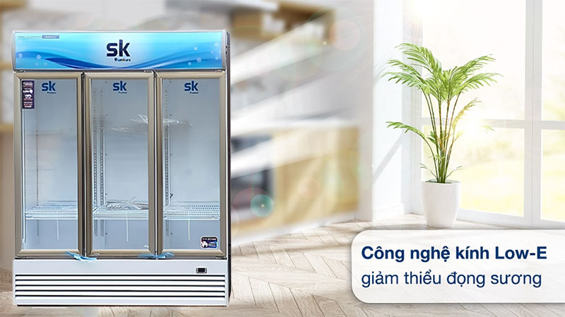 Công nghệ cửa kính Low-E của Tủ mát đứng Sumikura SKSC-1400HW3