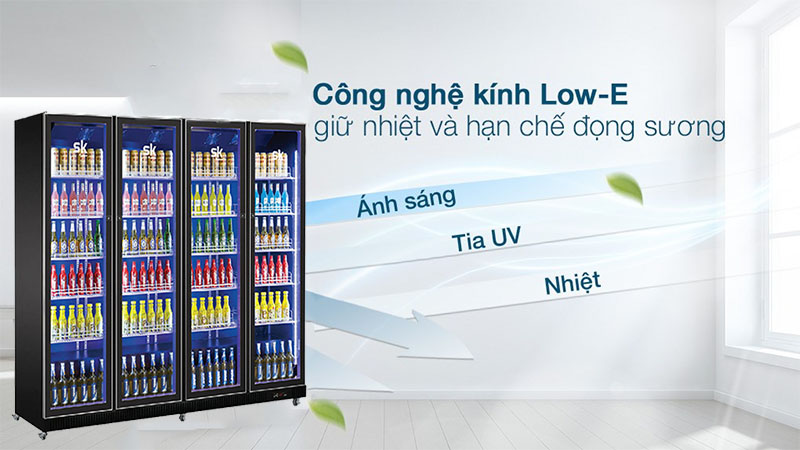 Công nghệ kính Low-E của Tủ mát đứng SKSC-2200-A