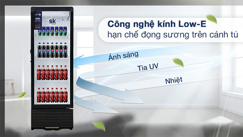 Công nghệ kính Low-E của Tủ mát đứng Sumikura SKSC-250JS