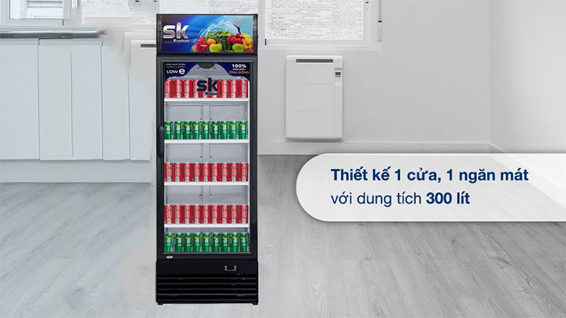 Dung tích của Tủ mát đứng Sumikura SKSC-300FC