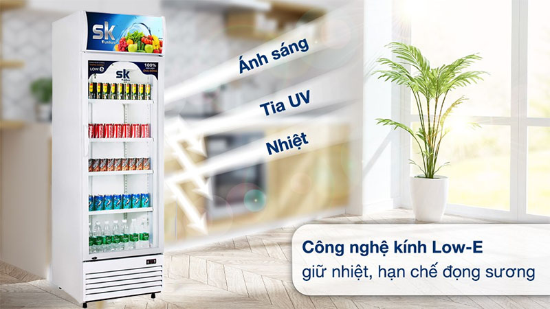 Công nghệ kính Low-E của Tủ mát đứng Sumikura SKSC-300FC