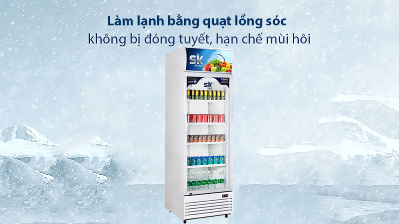 Hệ thống làm lạnh của Tủ mát đứng Sumikura SKSC-400FC