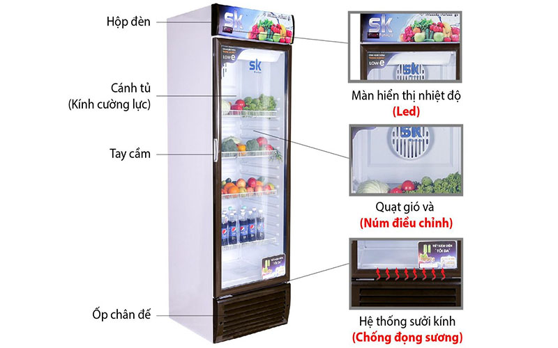 Tủ mát đứng Sumikura SKSC-450FC