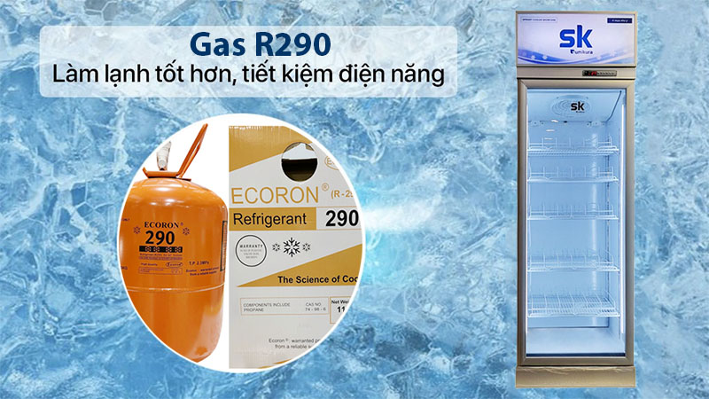 Gas làm lạnh của Tủ mát đứng Sumikura SKSC-500HW1