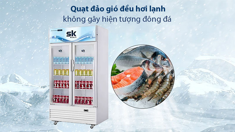 Hê thống làm lạnh của Tủ mát đứng Sumikura SKSC-802WG2/HW