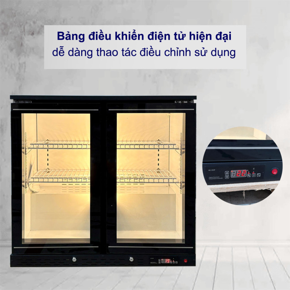 Tủ mát quầy bar cửa kính Lightcool LS-900 208L - Hàng chính hãng