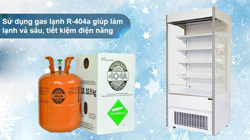 Gas sử dụng làm lạnh của Tủ mát siêu thị Sanden SSD-0910