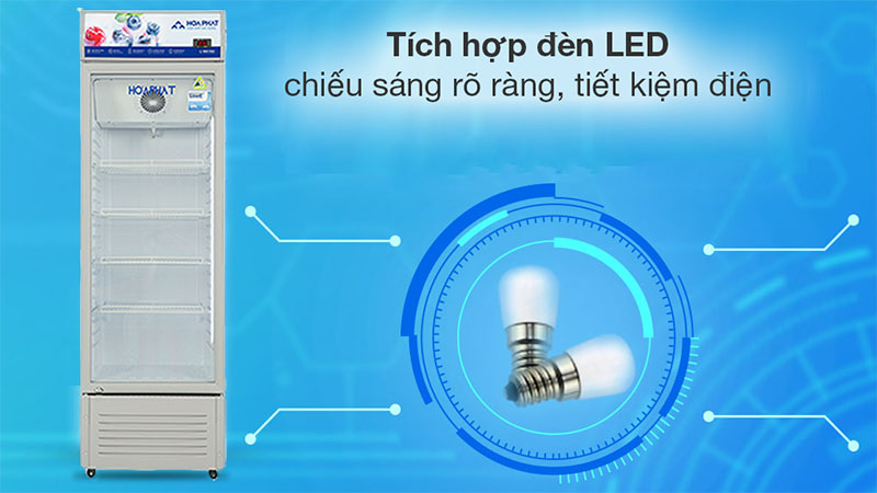 Đèn LED chiếu sáng của Tủ mát trưng bày Hoà Phát HSR-D6242