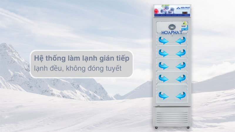 Hệ thống làm lạnh của Tủ mát trưng bày Hoà Phát HSR-D6242