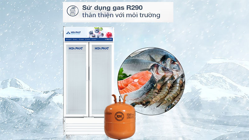 Gas làm lạnh của Tủ mát trưng bày Hòa Phát HSR-D6526